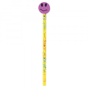 JRM53009 - Pencil Eraser Topper Smiley Face Writeons in Pencils & Accessories