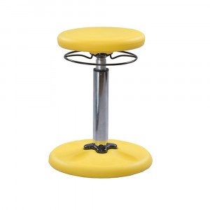 KD-2116 - Yellow Grow With Me Wobble Chair Adjustable in Chairs