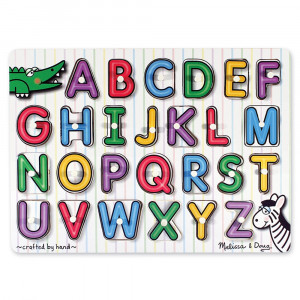 LCI3272 - See-Inside Alphabet Peg Puzzle in Knob Puzzles