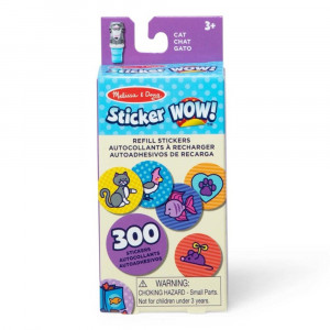Sticker WOW! Refill Stickers - Cat - 300 Stickers - LCI50696 | Melissa & Doug | Art Activity Books