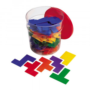 LER02866 - Rainbow Premier Pentominoes 6 Sets In Clear Tub in Patterning