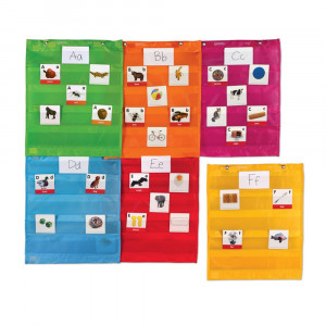 Magnetic Pocket Chart Squares, Set of 6 - LER2386 | Learning Resources | Organizer Pockets