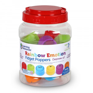 Rainbow Emotions Fidget Poppers Classroom Set - LER5572 | Learning Resources | Sensory Development