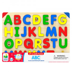 Lift & Learn ABC Puzzle - LJI285138 | University Games | Alphabet Puzzles