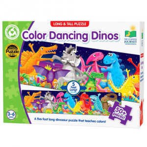 Long & Tall Puzzles - Color Dancing Dinos - LJI423929 | University Games | Floor Puzzles