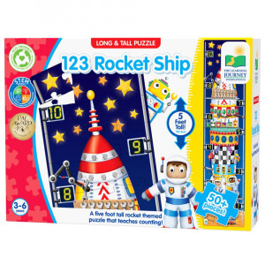 Long & Tall Puzzles - 123 Rocketship - LJI434284 | University Games | Floor Puzzles