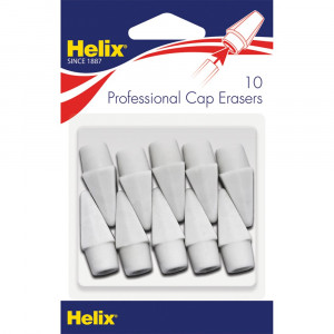 Professional Pencil Cap Erasers, White, Pack of 10 - MAP37360 | Maped Helix Usa | Erasers