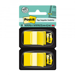 Flags - Yellow, 50/Dispenser, 2 Dispenser/Pack - MMM680YW2 | 3M Company | Post It & Self-Stick Notes