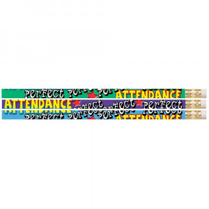 MUS2329D - Perfect Attendance Pencil 12Pk in Pencils & Accessories