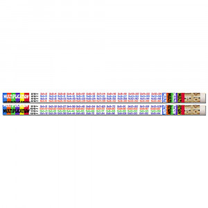 MUS2348D - Multiplication Tables 12Pk Motivational Fun Pencils in Pencils & Accessories