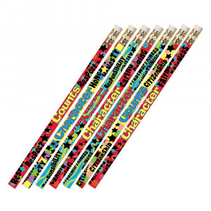 MUS2420D - Character Matters 12Pk Motivational Fun Pencils in Pencils & Accessories