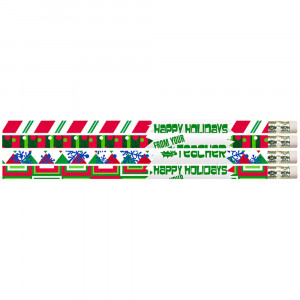 MUS2519D - 12Pk Happy Holidays From Your Teacher Pencils in Pencils & Accessories