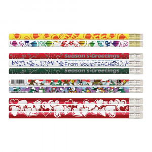 Teacher Seasonal Pencils Assortment, Pack of 144 - MUSEDUSEA | Musgrave Pencil Co Inc | Pencils & Accessories