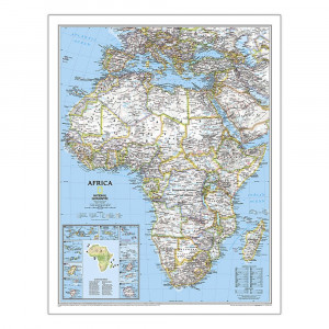 Africa Classic Map, Laminated, 24 x 30.75" - NGMRE00620142 | National Geographic Maps | Maps & Map Skills"