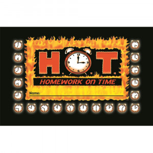 NST2401 - Incentive Punch Cards H O T Homework On Time 36/Pk in Tickets