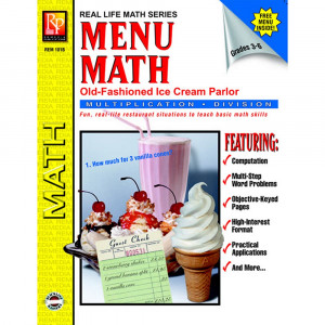 REM101B - Menu Math Ice Cream Parlor Book-2 Multi in Money
