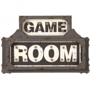 METAL SIGN-GAME ROOM - RGM-R866 | RAM Game Room | Indoor Décor