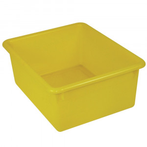 ROM16103 - 5In Stowaway Letter Box Yellow No Lid 13 X 10-1/2 X 5 in Storage Containers