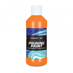 Acrylic Pouring Paint, 8 oz, Orange - SAR268414 | Sargent Art  Inc. | Paint