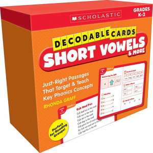 Decodable Cards: Short Vowels & More - SC-861430 | Scholastic Teaching Resources | Phonics