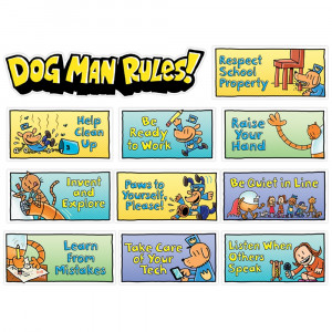 Dog Man Class Rules Mini Bulletin Board Set - SC-862614 | Scholastic Teaching Resources | Classroom Theme
