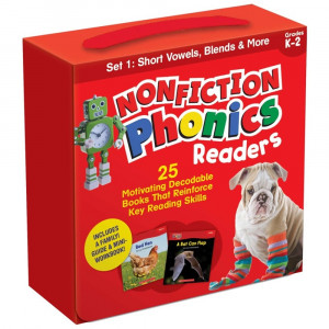 Nonfiction Phonics Readers: Short Vowels, Blends & More, Single-Copy Set, 25 Books - SC-9781338894721 | Scholastic Teaching Resources | Learn to Read Readers