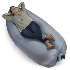 Inflatable Camping Couch, Slate