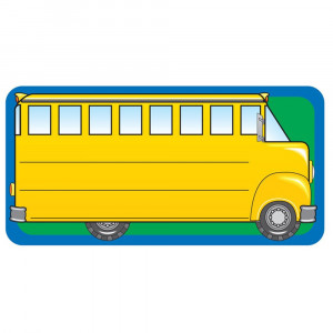 School Bus Nametags, 1-5/8" x 3-1/4" , Pack of 36 - SE-801 | Creative Shapes Etc. Llc | Name Tags