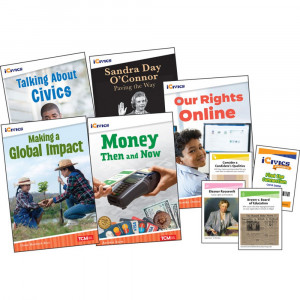 iCivics Grade 5: Community & Social Awareness 5-Book Set + Game Cards - SEP131236 | Shell Education | Activities