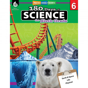 SEP51412 - 180 Days Of Science Grade 6 in Activity Books & Kits