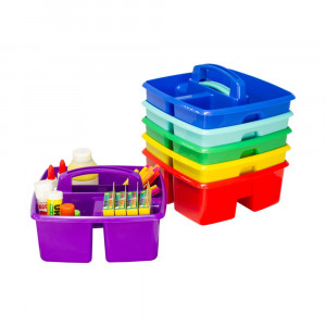 Small Caddy Assorted Colors, Set of 6 - STX00940U06C | Storex Industries | Storage Containers