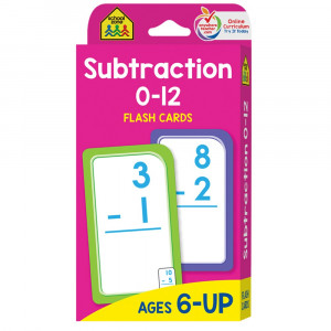 SZP04007 - Subtraction 0-12 Flash Cards in Flash Cards
