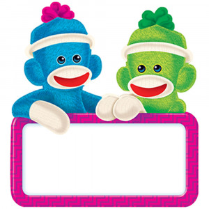 T-10596 - Sock Monkey Signs Mini Accents in Accents