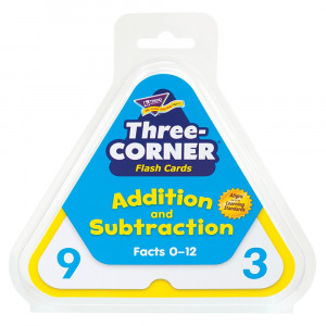 T-1670 - Three-Corner Flash Cards 48/Pk Addition & Subtraction in Flash Cards