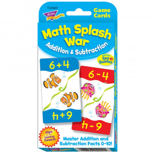 T-24022 - Math Splash War Addition & Subtraction Challenge Cards in Flash Cards