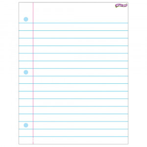 T-27308 - Notebook Paper Wipe Off Chart 17X22 in Dry Erase Sheets