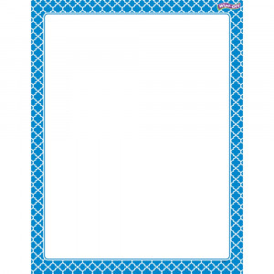 T-27322 - Moroccan Blue Wipe Off Chart in Classroom Theme