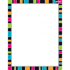 T-27342 - Stripe-Tacular Groovy Wipe Off Chart in Classroom Theme