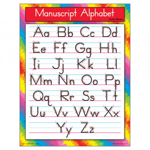 T-38134 - Chart Manuscript Alphabet Zanerbloser in Language Arts