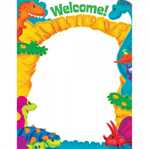 T-38487 - Welcome Dino-Mite Pals Learning Chart in Classroom Theme