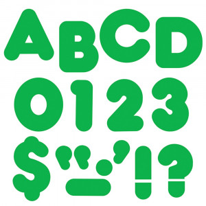 T-458 - Ready Letters 4In Casual Green Spark in Letters
