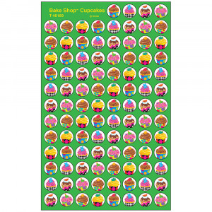 T-46189 - Bake Shop Cupcakes Superspots Stickers in Stickers