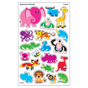 T-46328 - Awesome Animals Supershapes Stickers Large in Stickers