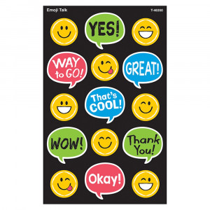 T-46350 - Emoji Talk Supershapes Stickers 120 Count in Stickers
