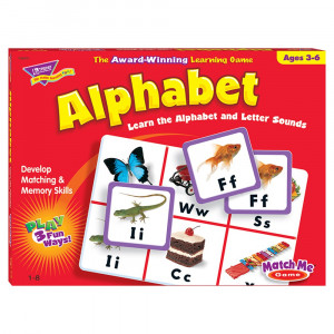 T-58101 - Match Me Game Alphabet Ages 3 & Up 1-8 Players in Card Games