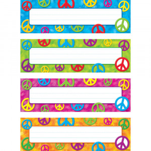 T-69908 - Peace Signs Desk Toppers Name Plates Variety Pk in Name Plates