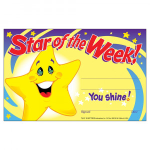 T-8107 - Awards Star Of The Week 30/Pk 5X8 in Awards