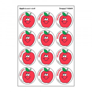 Snappy!/Apple Scented Stickers, Pack of 24 - T-83619 | Trend Enterprises Inc. | Stickers