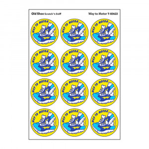 Way to Motor/Old Shoe Scented Stickers, Pack of 24 - T-83622 | Trend Enterprises Inc. | Stickers