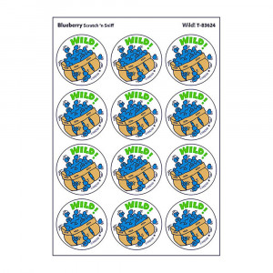 Wild!/Blueberry Scented Stickers, Pack of 24 - T-83624 | Trend Enterprises Inc. | Stickers